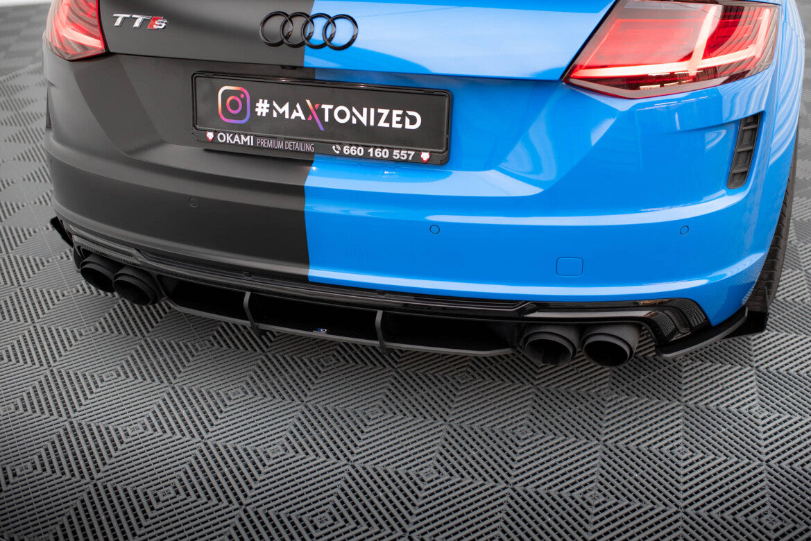 Street Pro Heckansatz Diffusor passend für Audi TT S 8S FL schwarz matt