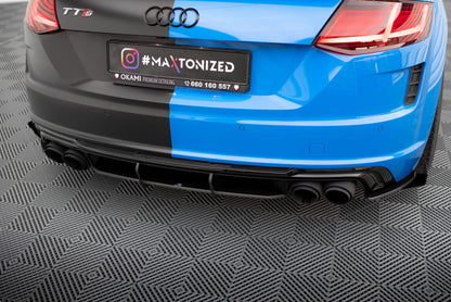 Street Pro Heckansatz Diffusor passend für Audi TT S 8S FL schwarz matt