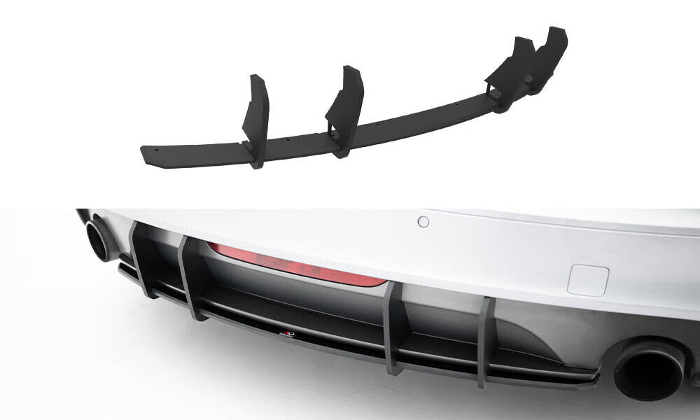 Street Pro Heckansatz Diffusor passend für Audi TT S-Line 8J FL schwarz matt