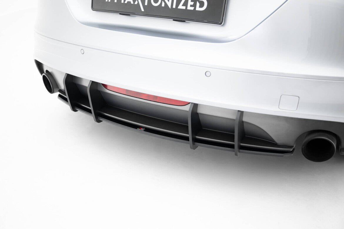 Street Pro Heckansatz Diffusor passend für Audi TT S-Line 8J FL schwarz matt