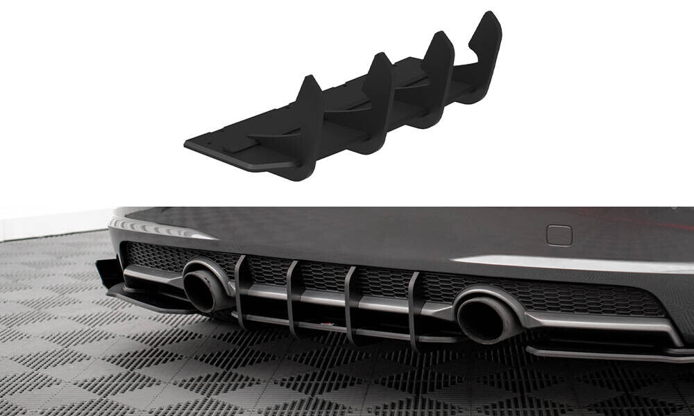Street Pro Heckansatz Diffusor passend für Audi TT S-Line 8S schwarz matt