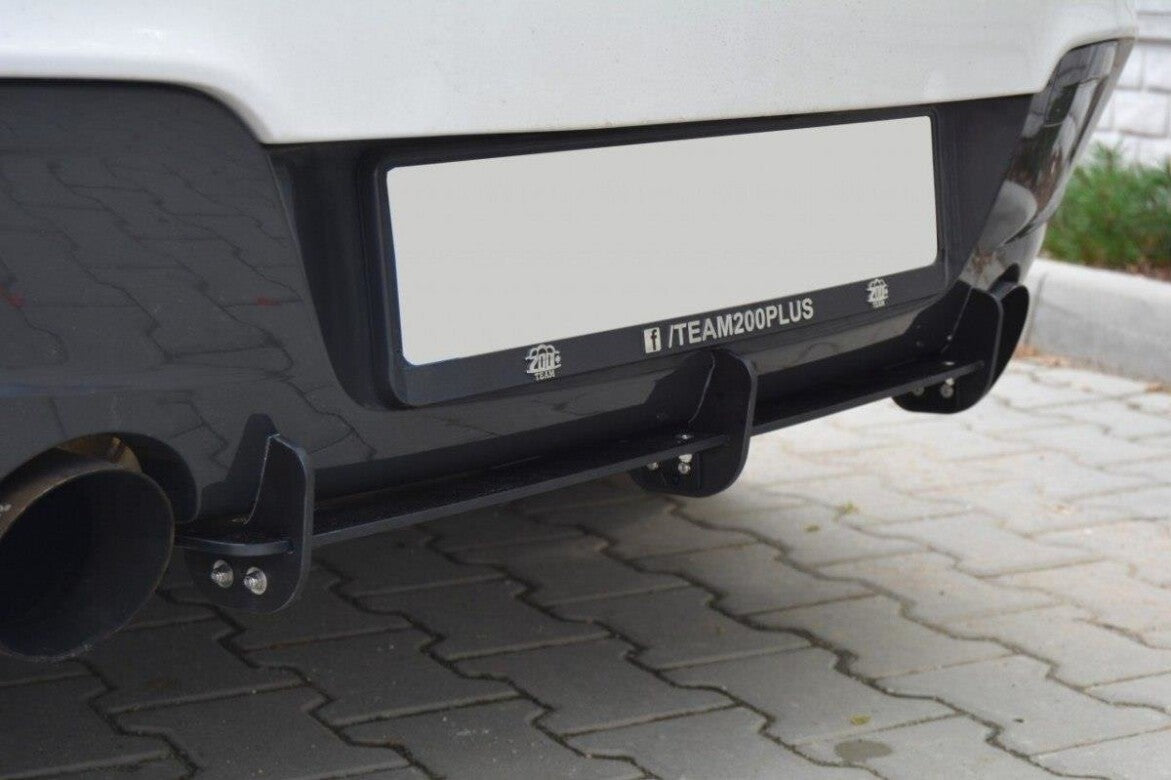 Street Pro Heckansatz Diffusor passend für BMW 1er F20/F21 M-POWER (vor FL) schwarz matt