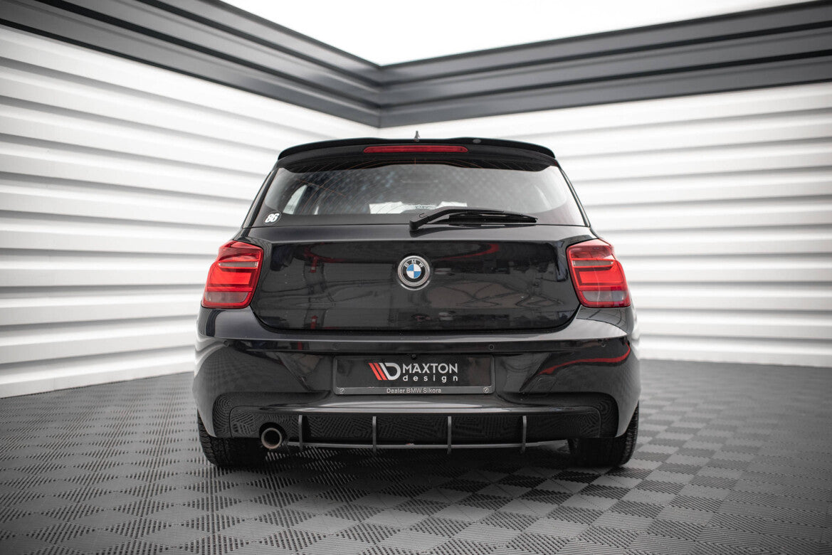 Street Pro Heckansatz Diffusor passend für BMW 1er F20 schwarz matt