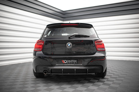 Street Pro Heckansatz Diffusor passend für BMW 1er F20 schwarz matt