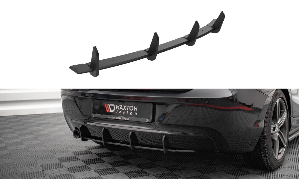 Street Pro Heckansatz Diffusor passend für BMW 1er F20 schwarz matt