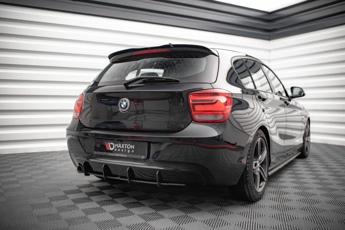 Street Pro Heckansatz Diffusor passend für BMW 1er F20 schwarz matt