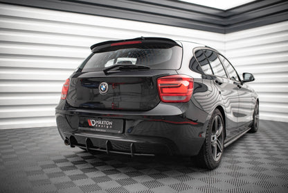 Street Pro Heckansatz Diffusor passend für BMW 1er F20 schwarz matt