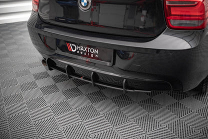 Street Pro Heckansatz Diffusor passend für BMW 1er F20 schwarz matt