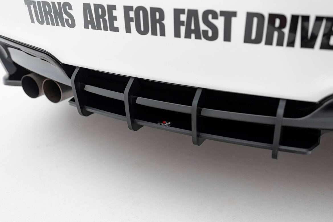 Street Pro Heckansatz Diffusor passend für BMW 1er M Coupe E82 schwarz matt