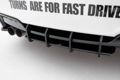 Street Pro Heckansatz Diffusor passend für BMW 1er M Coupe E82 schwarz matt