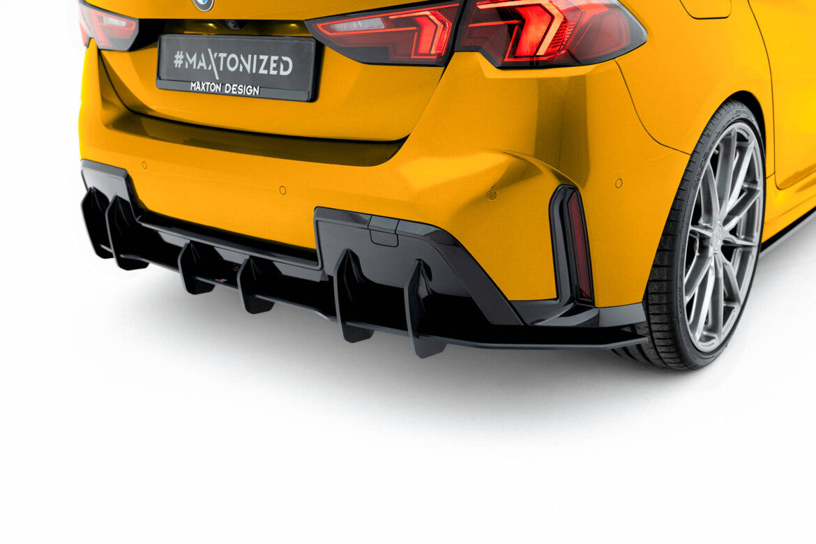 Street Pro Heckansatz Diffusor passend für BMW 1er M-Paket F70 schwarz matt