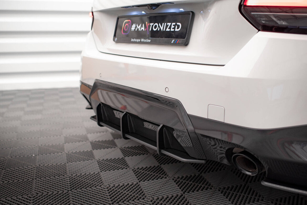 Street Pro Heckansatz Diffusor passend für BMW 2 Coupe M-Paket G42 schwarz matt