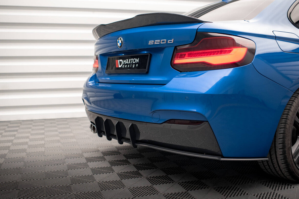 Street Pro Heckansatz Diffusor passend für BMW 2 M-Paket F22 schwarz matt