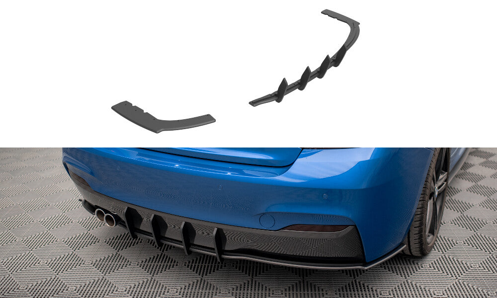 Street Pro Heckansatz Diffusor passend für BMW 2 M-Paket F22 schwarz matt