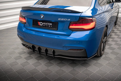 Street Pro Heckansatz Diffusor passend für BMW 2 M-Paket F22 schwarz matt