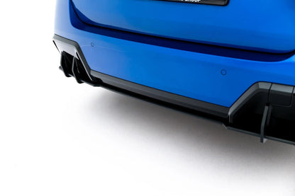 Street Pro Heckansatz Diffusor passend für BMW 2 M-Paket Gran Coupe F74 schwarz matt + Hochglanz Flaps