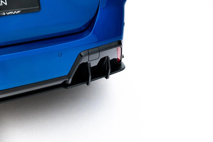 Street Pro Heckansatz Diffusor passend für BMW 2 M-Paket Gran Coupe F74 schwarz matt + Hochglanz Flaps