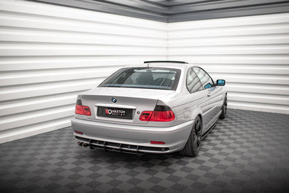 Street Pro Heckansatz Diffusor passend für BMW 3er Coupe E46 schwarz matt
