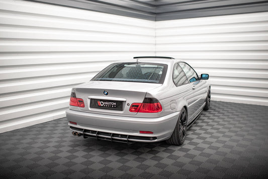 Street Pro Heckansatz Diffusor passend für BMW 3er Coupe E46 schwarz matt