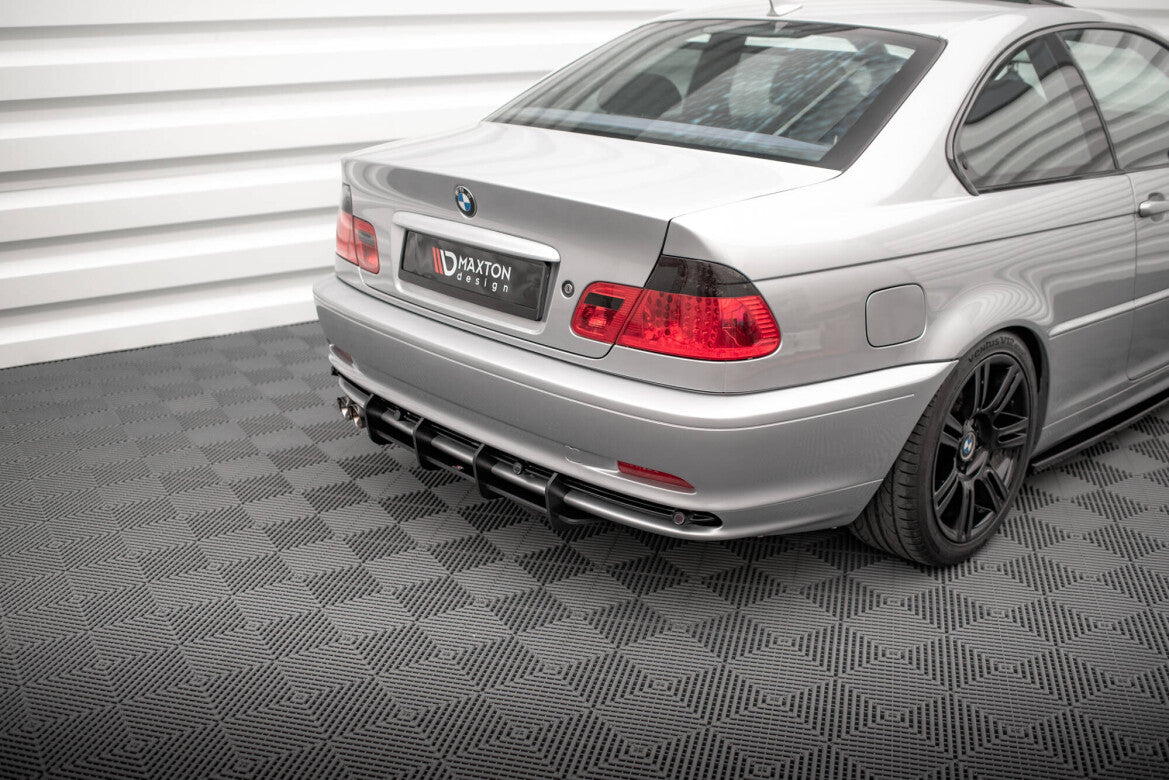 Street Pro Heckansatz Diffusor passend für BMW 3er Coupe E46 schwarz matt