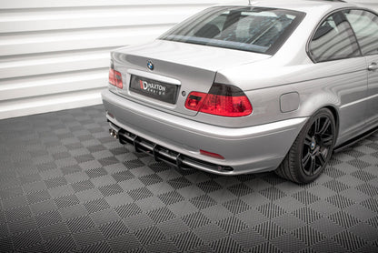 Street Pro Heckansatz Diffusor passend für BMW 3er Coupe E46 schwarz matt
