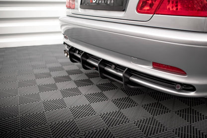 Street Pro Heckansatz Diffusor passend für BMW 3er Coupe E46 schwarz matt