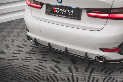 Street Pro Heckansatz Diffusor passend für BMW 3er G20 / G21 schwarz-rot