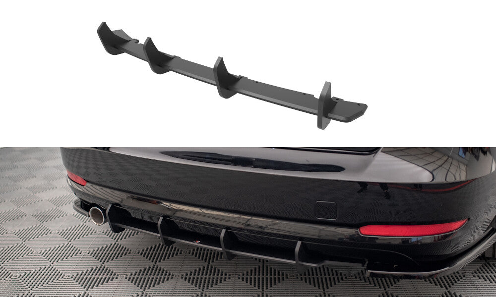 Street Pro Heckansatz Diffusor passend für BMW 3er GT F34 schwarz matt