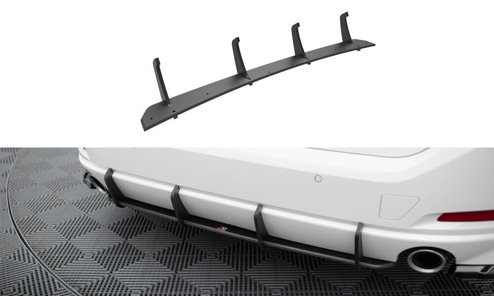Street Pro Heckansatz Diffusor passend für BMW 3er Limousine / Touring G20 / G21 FL schwarz matt