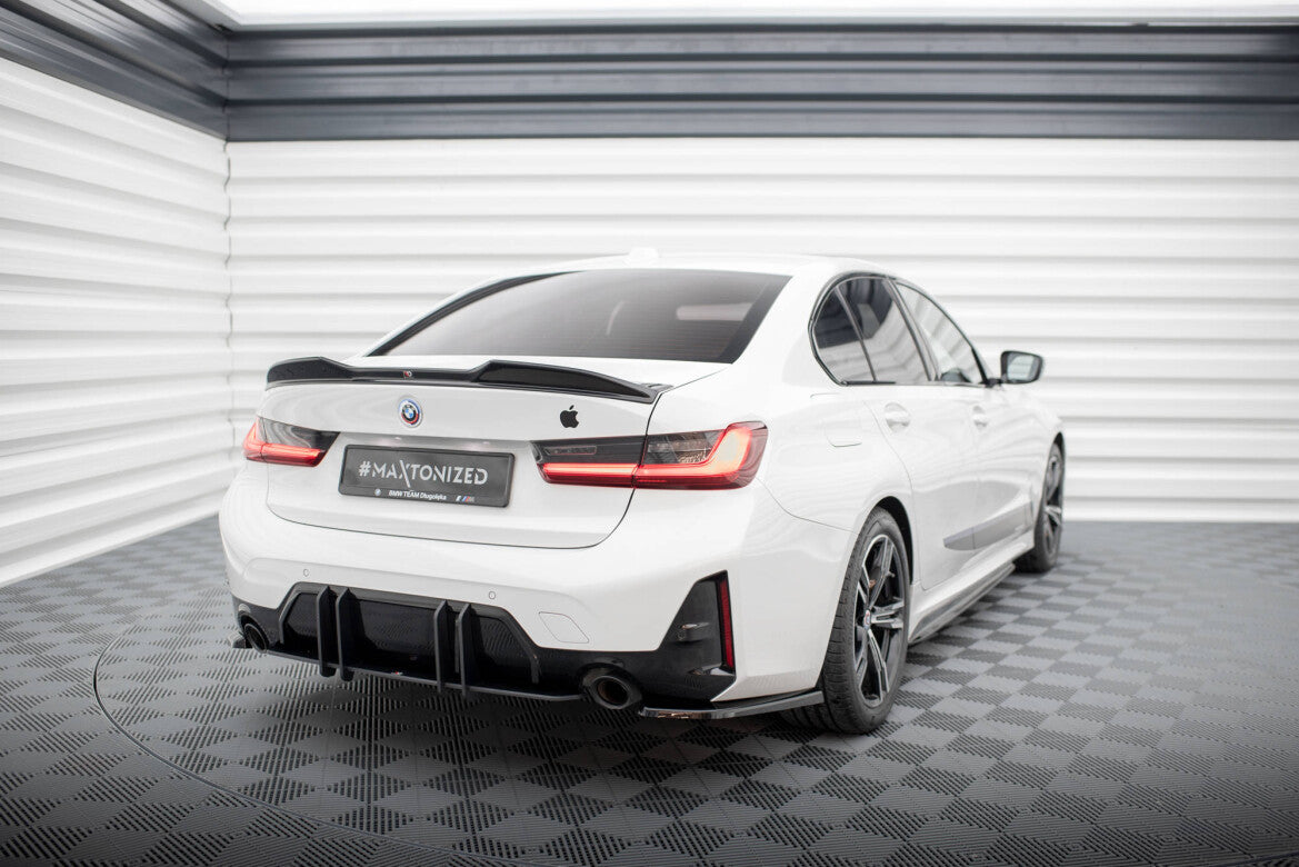 Street Pro Heckansatz Diffusor passend für BMW 3er M-Paket G20 / G21 FL roter Kern