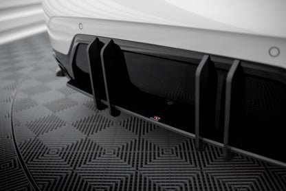 Street Pro Heckansatz Diffusor passend für BMW 3er M-Paket G20 / G21 FL roter Kern