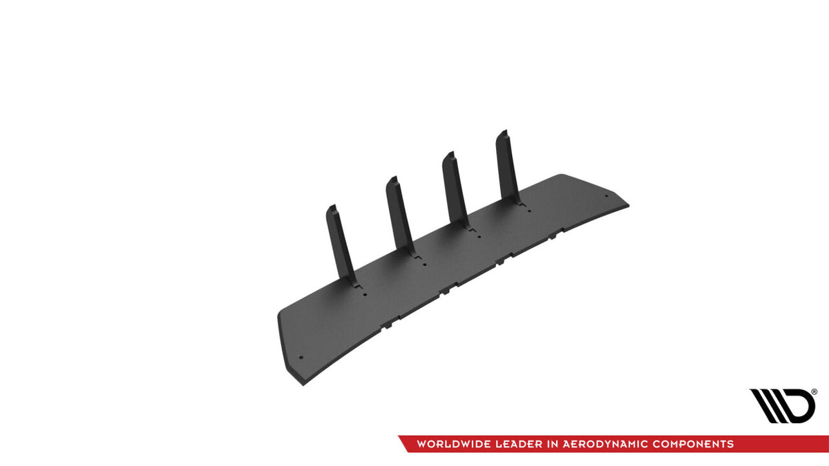 Street Pro Heckansatz Diffusor passend für BMW 435 Coupe M-Paket F32 schwarz-rot