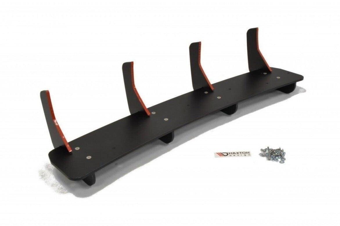 Street Pro Heckansatz Diffusor passend für BMW 4er Coupe / Gran Coupe / Cabrio M-Paket F32 / F36 / F33 schwarz matt