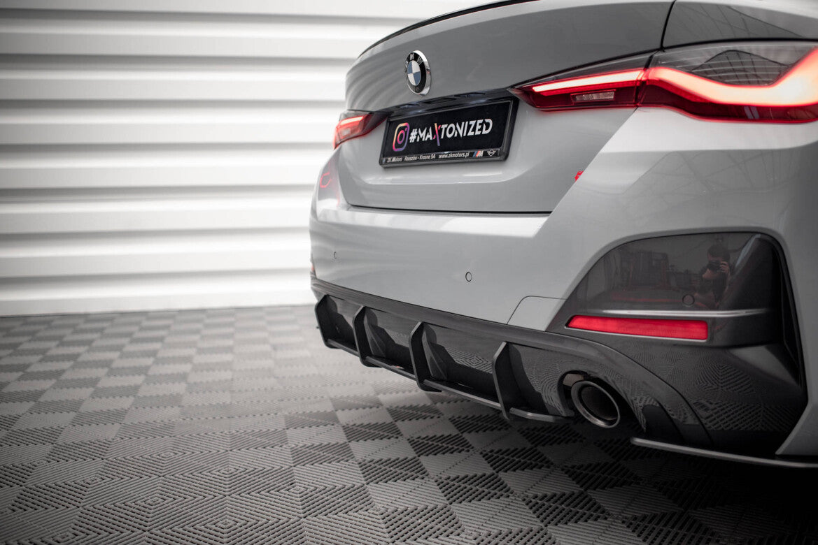 Street Pro Heckansatz Diffusor passend für BMW 4er Gran Coupe M-Paket G26 schwarz matt