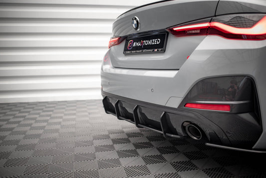Street Pro Heckansatz Diffusor passend für BMW 4er Gran Coupe M-Paket G26 schwarz matt