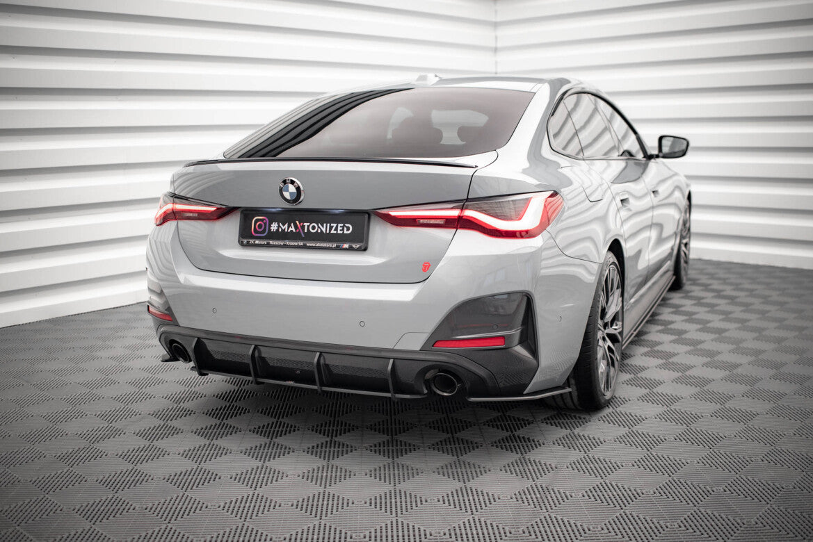 Street Pro Heckansatz Diffusor passend für BMW 4er Gran Coupe M-Paket G26 schwarz matt