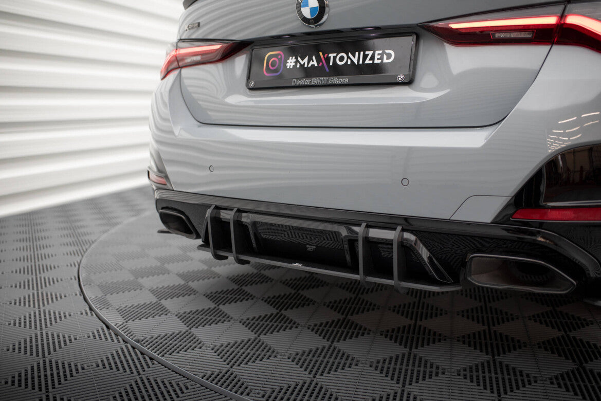 Street Pro Heckansatz Diffusor passend für BMW 4er Gran Coupe M440i G26 schwarz matt