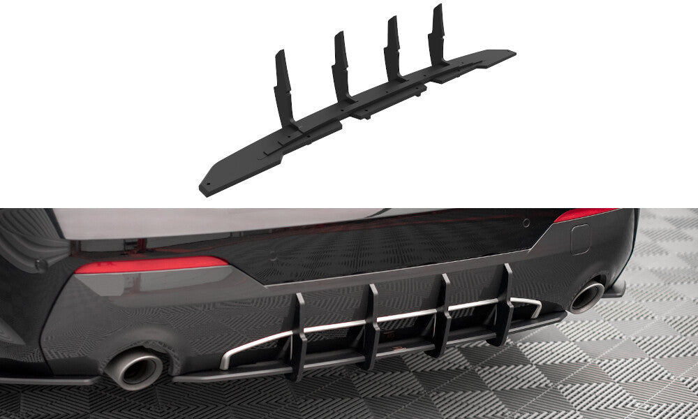 Street Pro Heckansatz Diffusor passend für BMW 4er M-Paket G22 / G23 / G22 FL / G23 FL schwarz matt