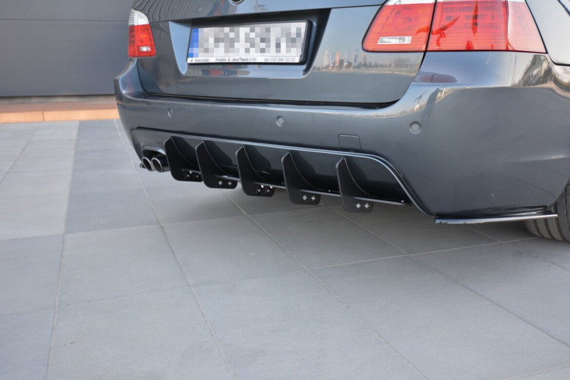 Street Pro Heckansatz Diffusor passend für BMW 5er E61 (TOURING) WAGON M Paket schwarz matt