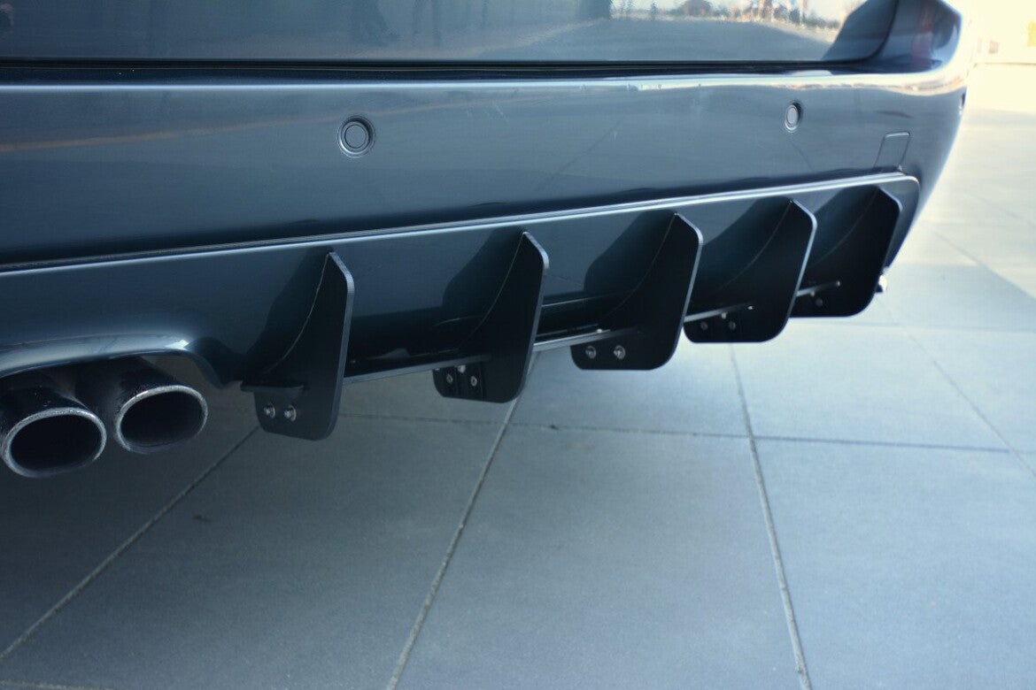 Street Pro Heckansatz Diffusor passend für BMW 5er E61 (TOURING) WAGON M Paket schwarz matt