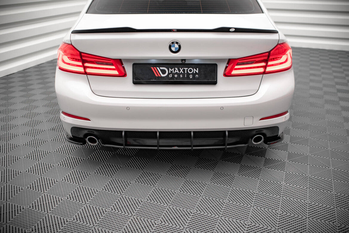 Street Pro Heckansatz Diffusor passend für BMW 5er Limousine G30 schwarz matt