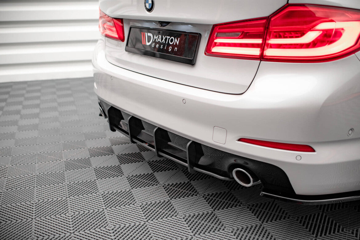 Street Pro Heckansatz Diffusor passend für BMW 5er Limousine G30 schwarz matt