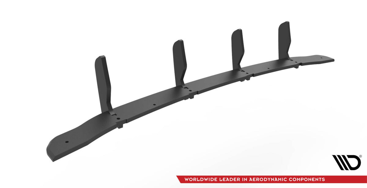 Street Pro Heckansatz Diffusor passend für BMW 5er Limousine G30 schwarz matt
