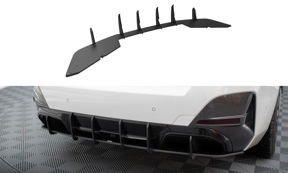 Street Pro Heckansatz Diffusor passend für BMW i4 M-Paket G26 schwarz matt