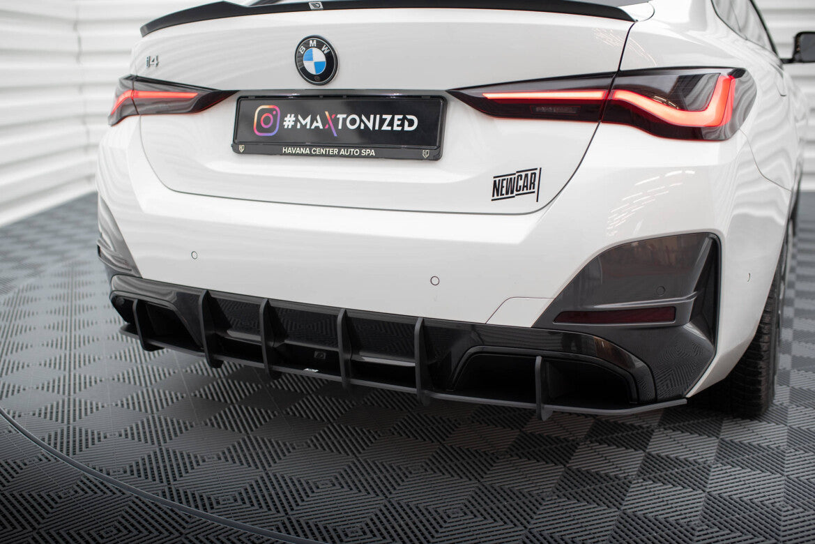 Street Pro Heckansatz Diffusor passend für BMW i4 M-Paket G26 schwarz matt