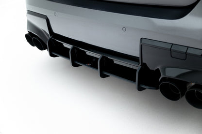 Street Pro Heckansatz Diffusor passend für BMW M135i F70 schwarz matt