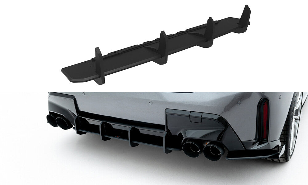 Street Pro Heckansatz Diffusor passend für BMW M135i F70 schwarz matt
