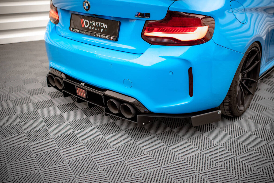 Street Pro Heckansatz Diffusor passend für BMW M2 F87 schwarz matt