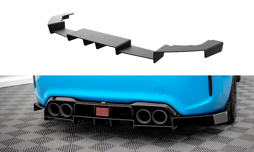 Street Pro Heckansatz Diffusor passend für BMW M2 F87 schwarz matt