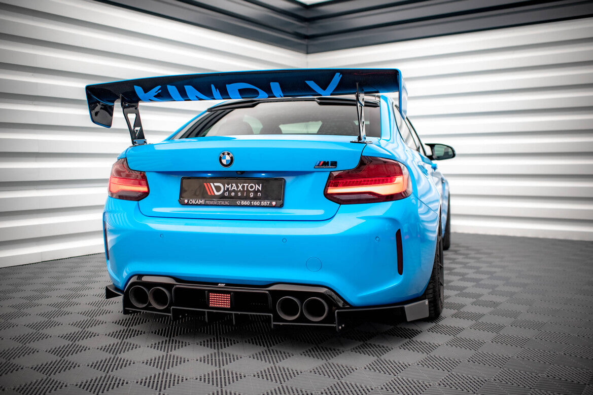 Street Pro Heckansatz Diffusor passend für BMW M2 F87 schwarz matt